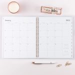 Blue Sky 2023 Monthly Planner, January - December, 8" x 10", Frosted Cover, Wirebound, Joselyn (142080) - Image 3